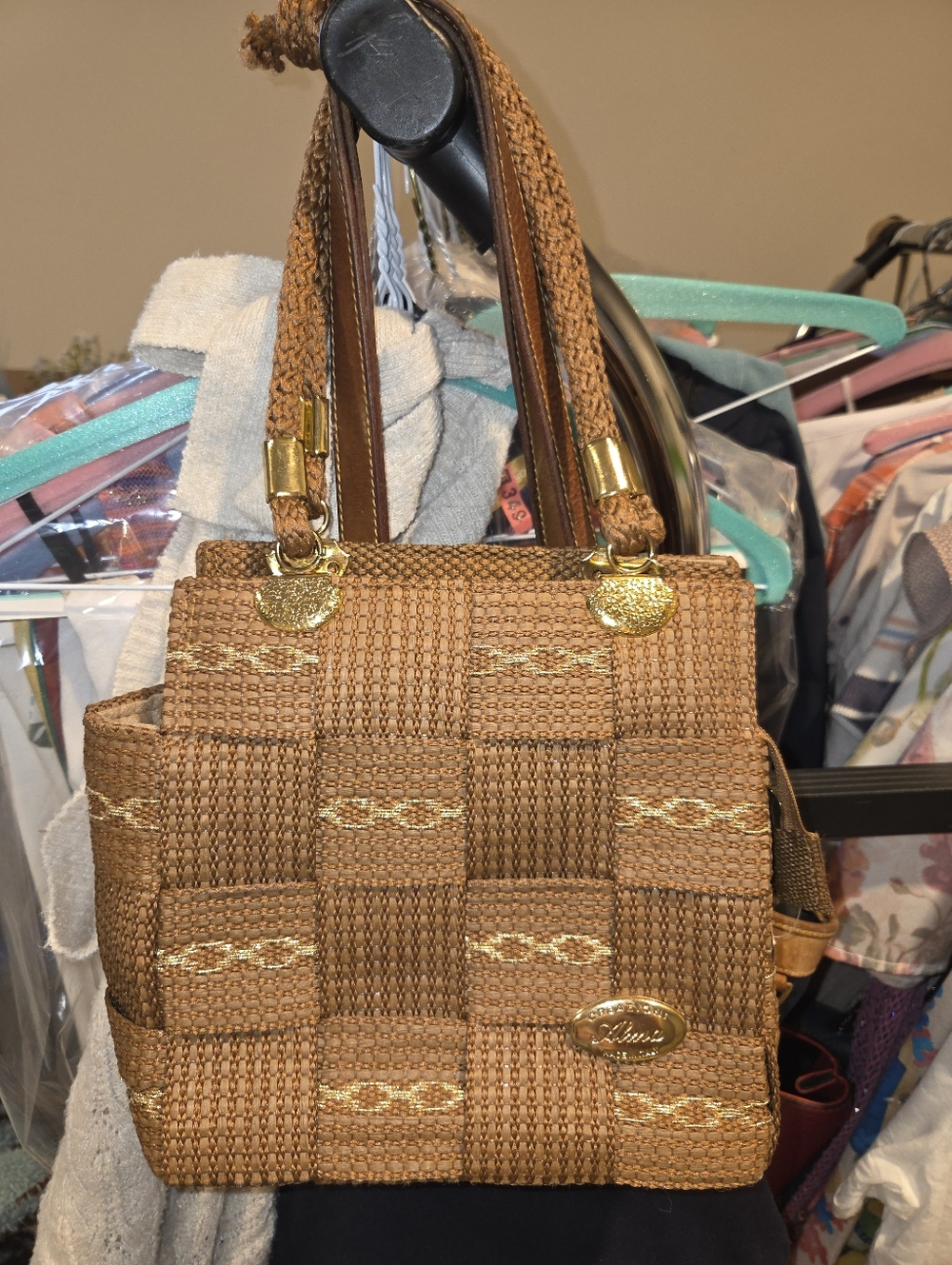 Vintage 1980's Creazioni Alma Woven Handbag